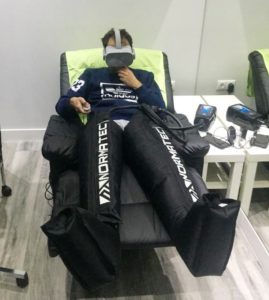 Presoterapia en talavera con gafas de realidad virtual