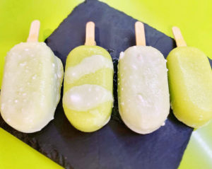 Polo de melón y aguacate